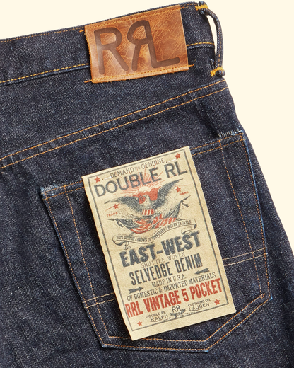 Straight Fit 5 Pocket Vintage Selvedge | East West | 34 Length