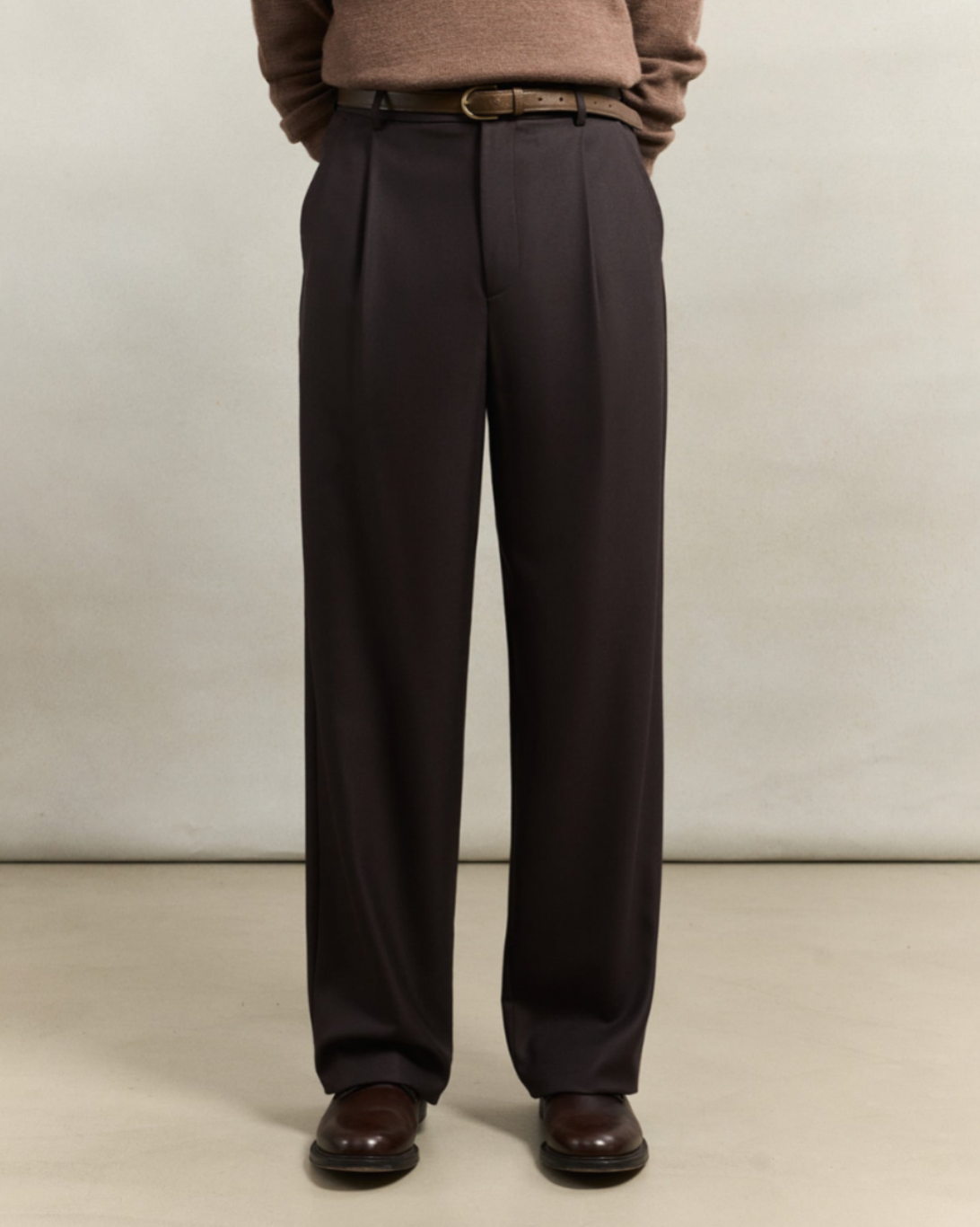 Grandad Trousers | Dark Brown