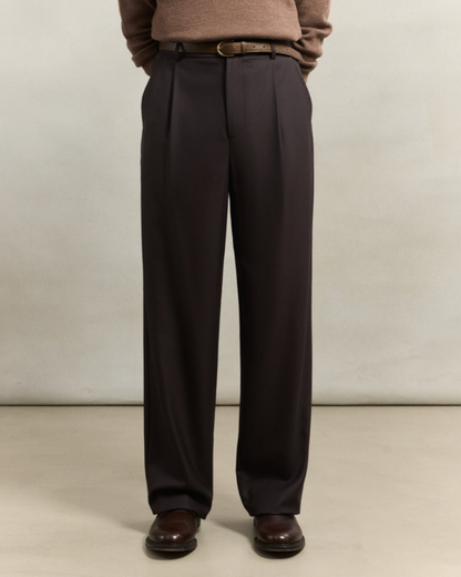 Grandad Trousers | Dark Brown