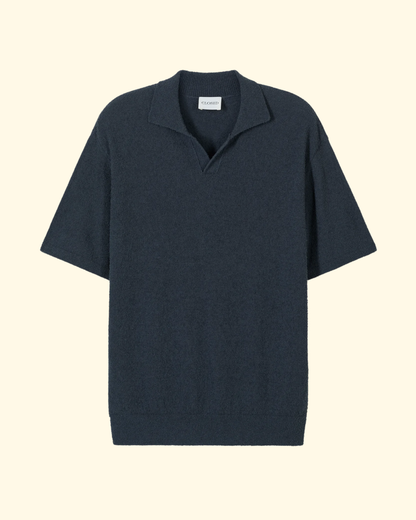 Knit Polo | Magma Black