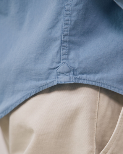 Paul Pat Twill Shirt | Chambray Blue