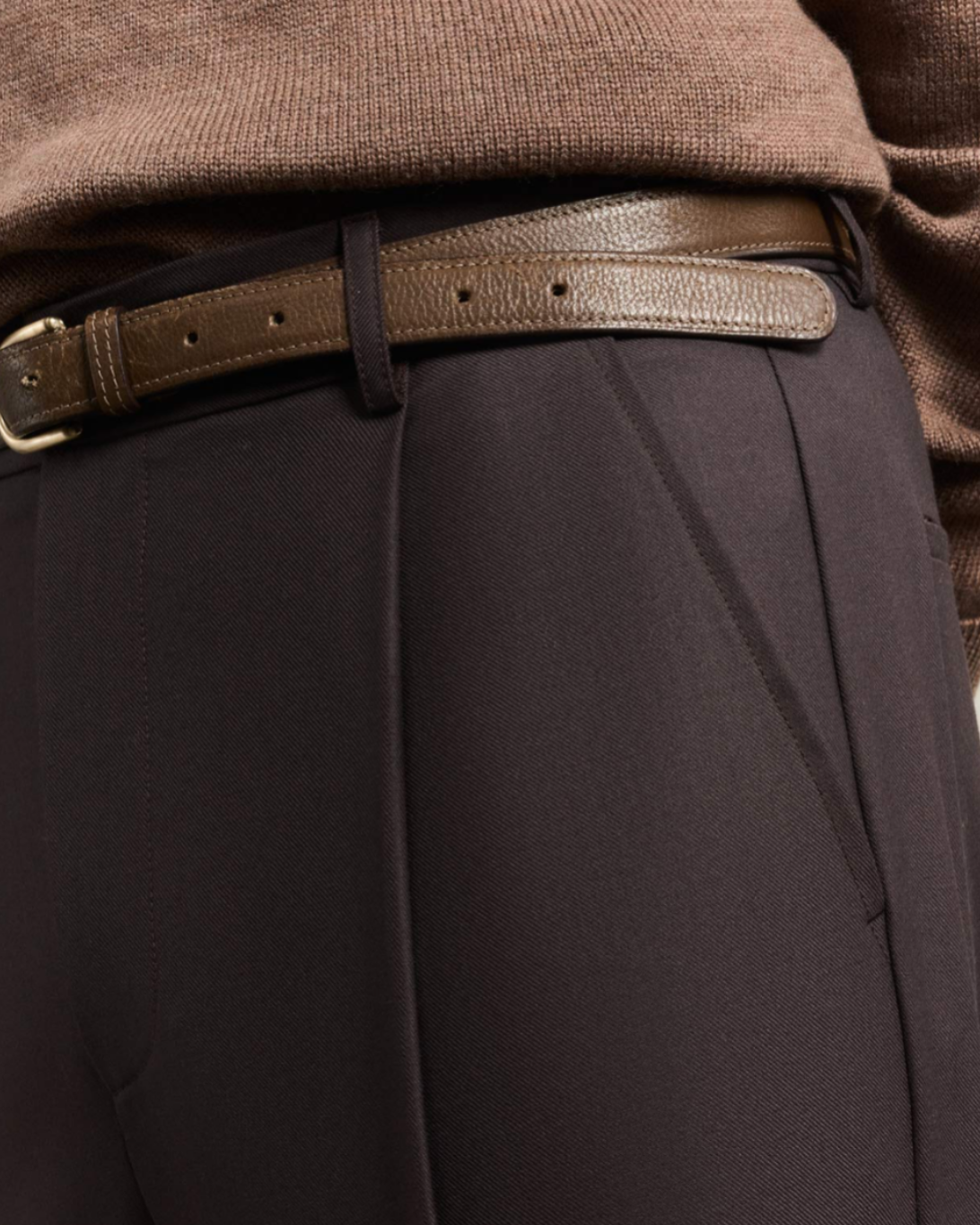 Grandad Trousers | Dark Brown