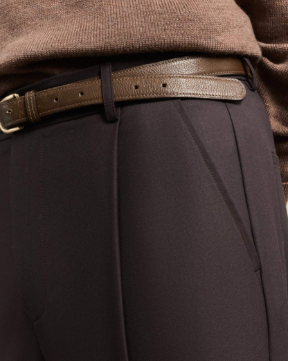 Grandad Trousers | Dark Brown