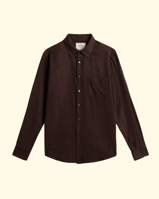 Teca Brushed Flannel | Brown