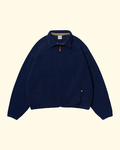 Fleece Bomber Jacket | Navy