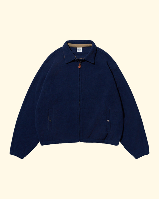 Fleece Bomber Jacket | Navy
