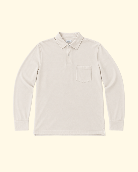 L/S Piqué Polo | Stone