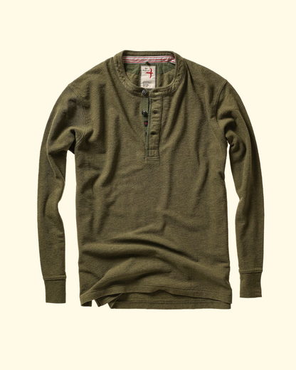 Slub Jersey Henley | Surplus Olive