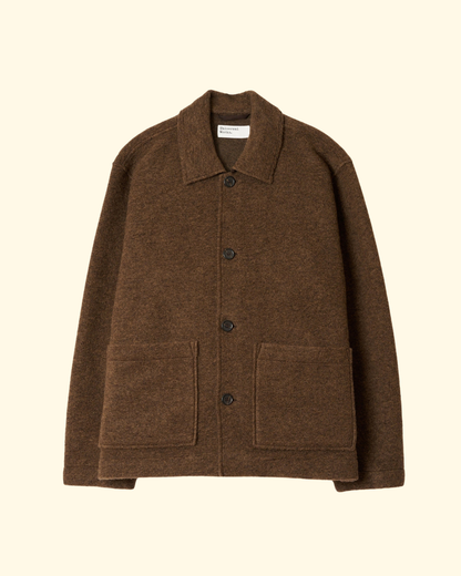 Wool Rams Jacket | Brown Marl
