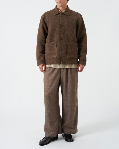 Wool Rams Jacket | Brown Marl