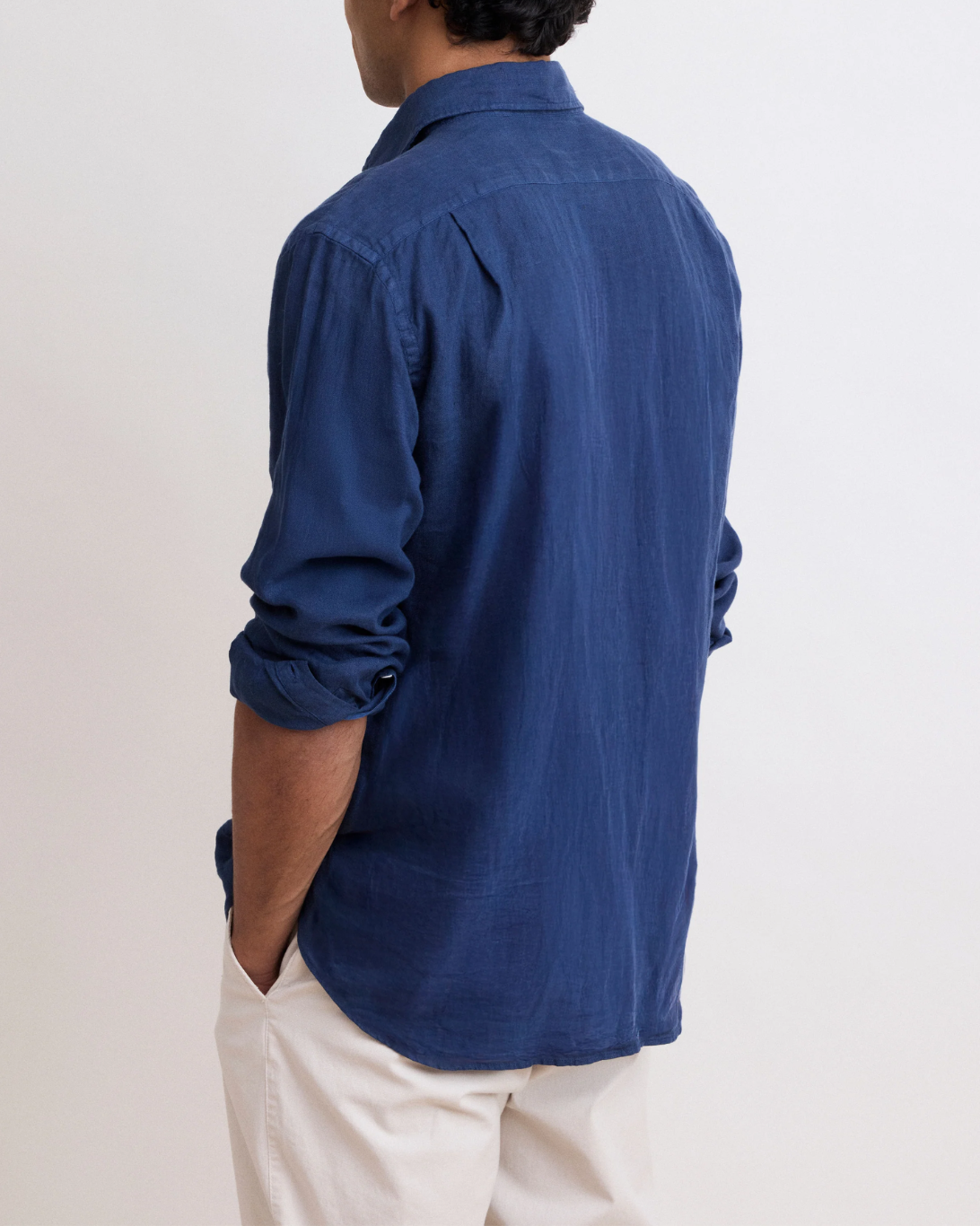 Paul Pat Linen Shirt | Deep Blue
