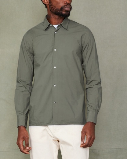 Soft Collar Shirt | Olive