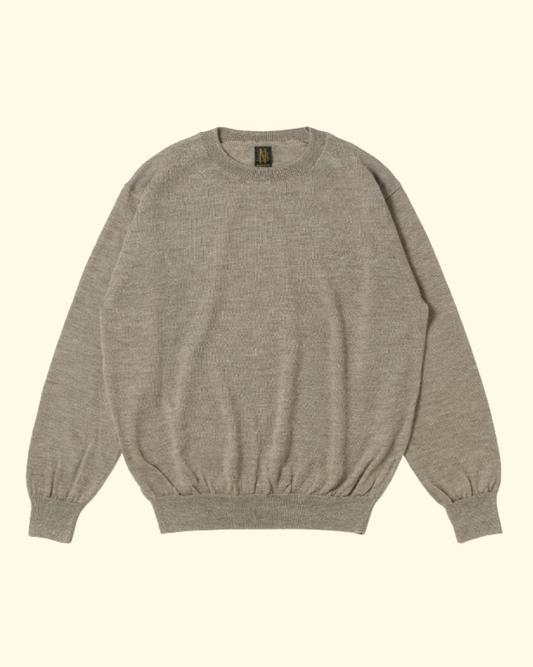 Wool Crew Neck | Beige