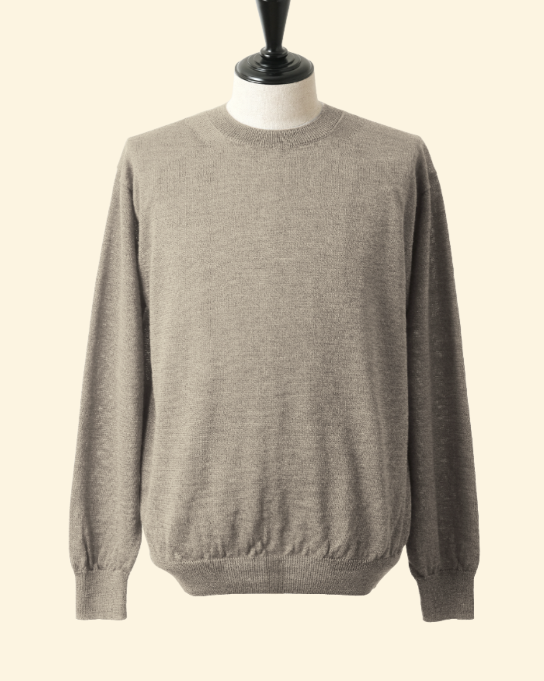 Wool Crew Neck | Beige