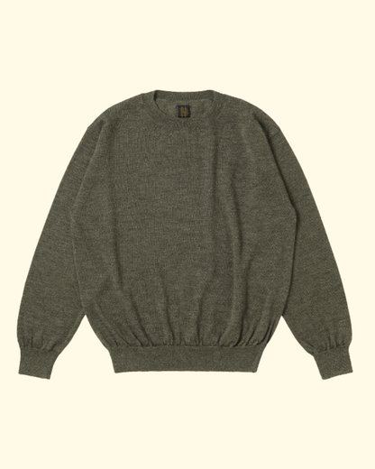 Wool Crew Neck | Olive