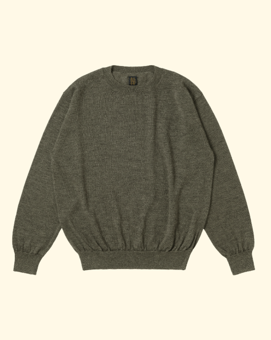 Wool Crew Neck | Olive