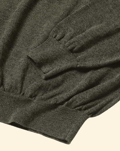 Wool Crew Neck | Olive