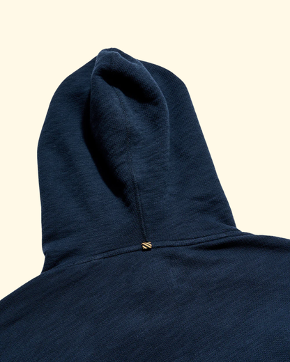 French Terry Hoodie | Carbon Blue