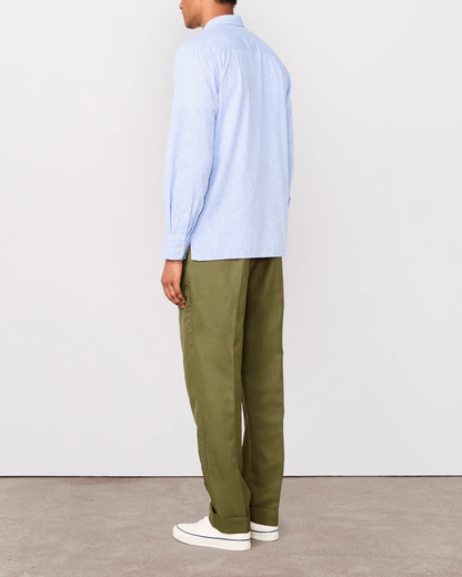 Guido Slub Cotton Shirt | Dream Blue