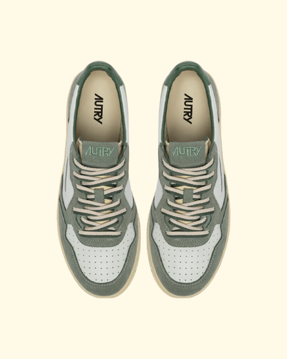 Medalist Low Man Sneaker | White/Military
