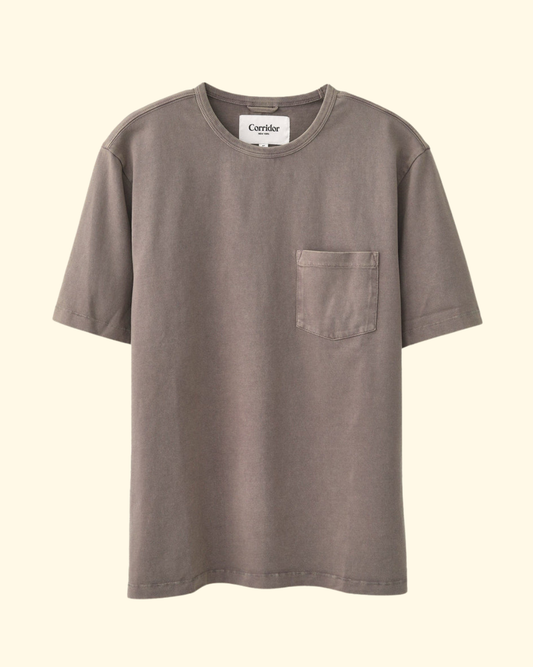 Garment Dye Tee | Grey Smoke