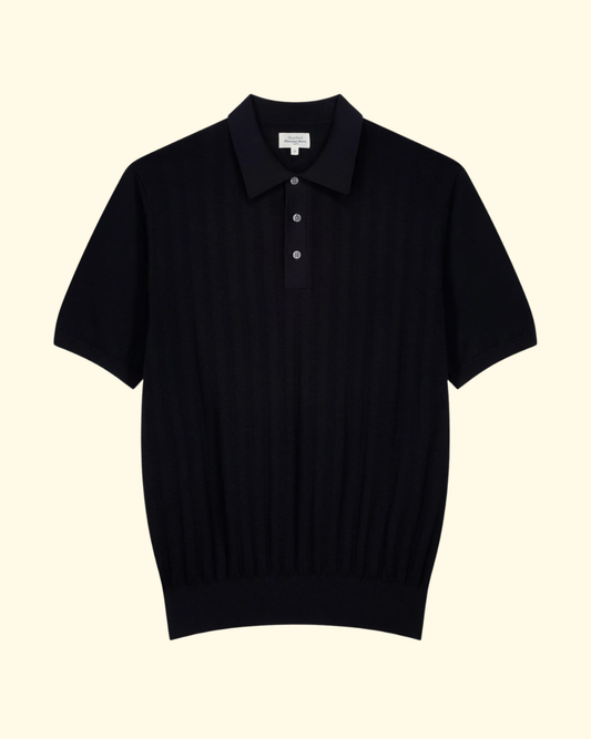 Retro Polo Shirt | Dark Navy