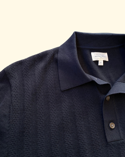 Retro Polo Shirt | Dark Navy