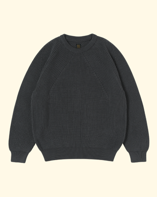 Signature Cotton Crew Neck | Charcoal
