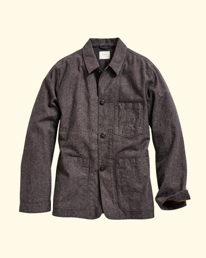 Chambray Chore Jacket | Charcoal