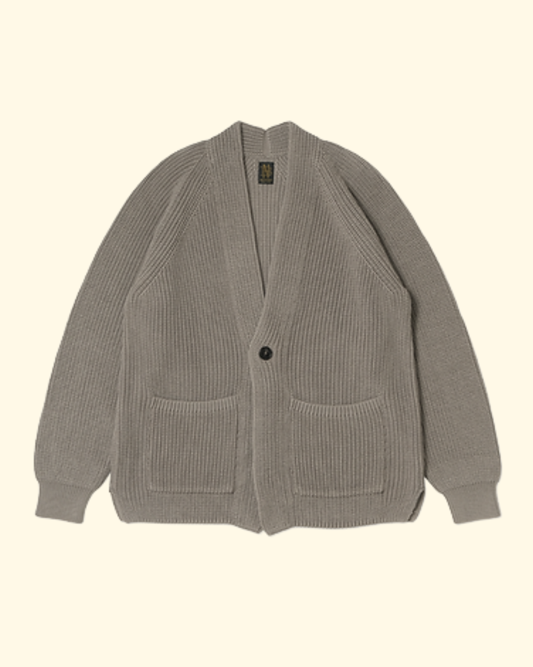 Signature Cotton Button Cardigan | Beige