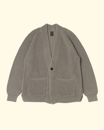 Signature Cotton Button Cardigan | Beige