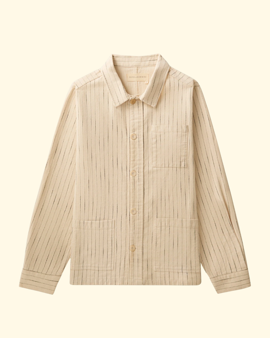Clint Cotton Stripe Jacket | Canvas
