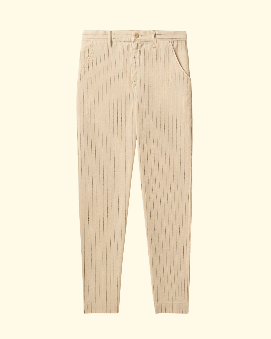 Pilon Cotton Stripe Trouser | Canvas