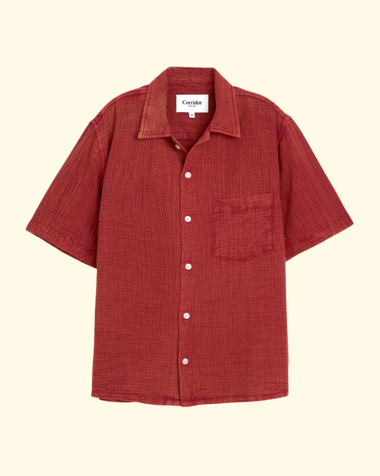 Double Cloth Shirt | Red