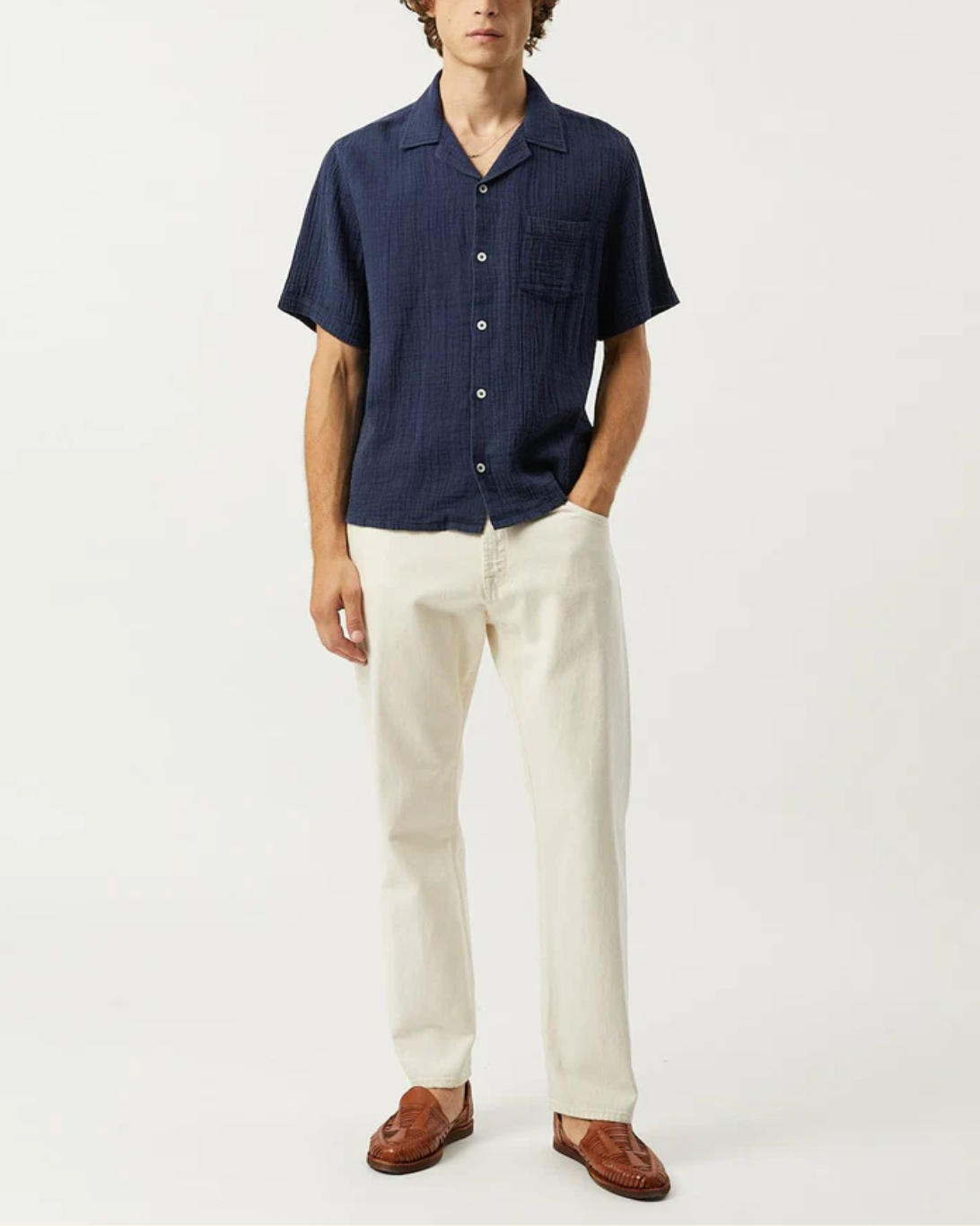 Double Cloth Shirt | Navy