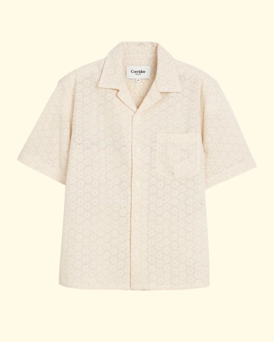 Floral Eyelet Shirt | Natural