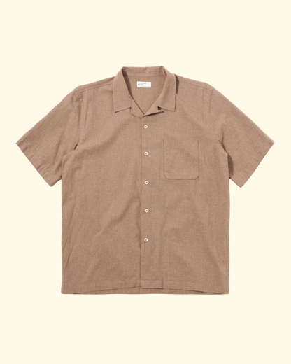 Sido Linen Road Shirt | Brown