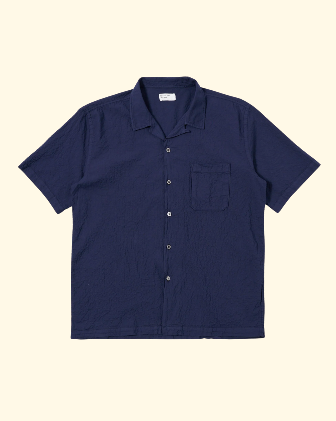 Arten Seersucker Road Shirt | Navy