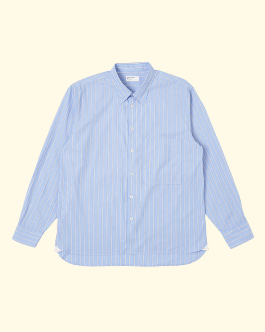 Mc Stripe Square Pocket Shirt | Blue