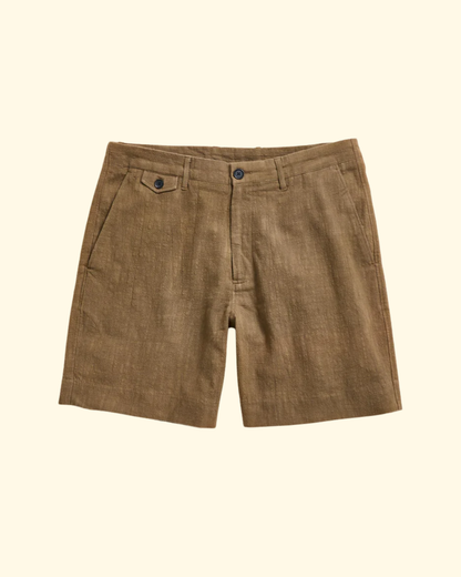 Slub Cotton Moore Short | Moss Green
