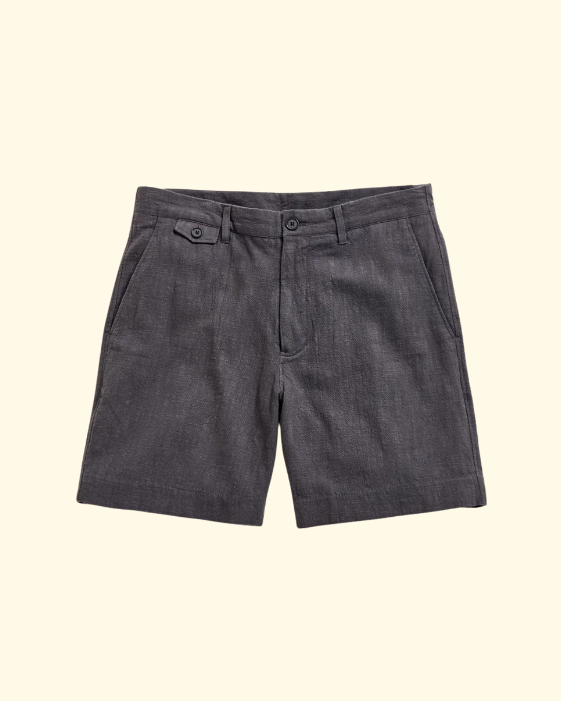 Slub Cotton Moore Short | Asphalt