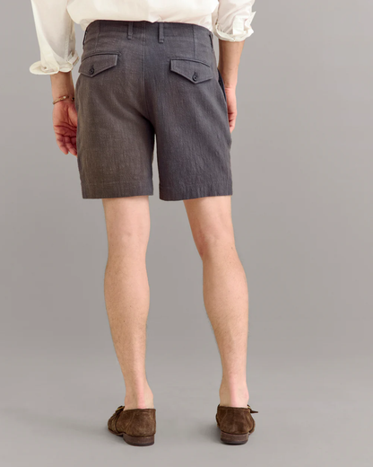 Slub Cotton Moore Short | Asphalt