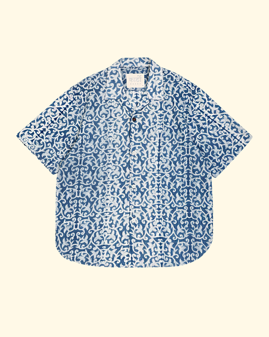 Ronen Shibori Shirt | Indigo