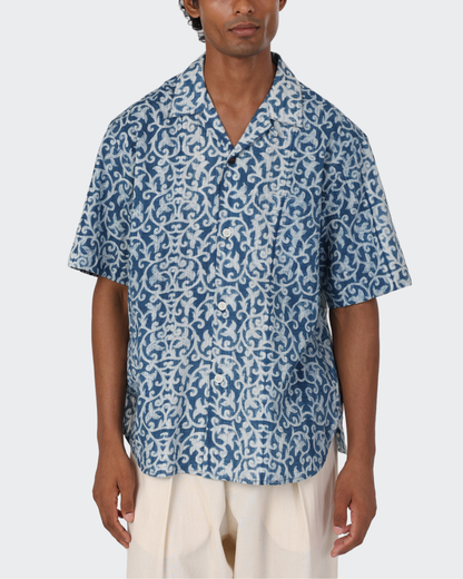 Ronen Shibori Shirt | Indigo