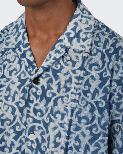 Ronen Shibori Shirt | Indigo
