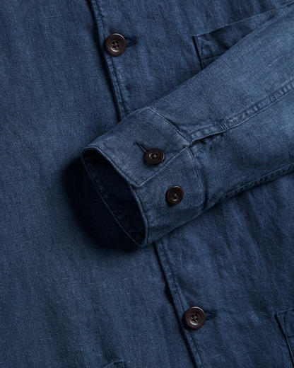 Labura Linen Jacket | Navy