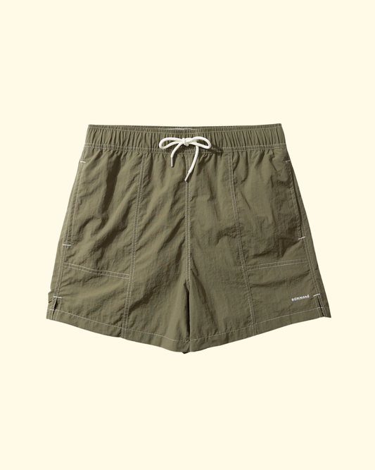 Mini Logo Swim Trunks | Khaki