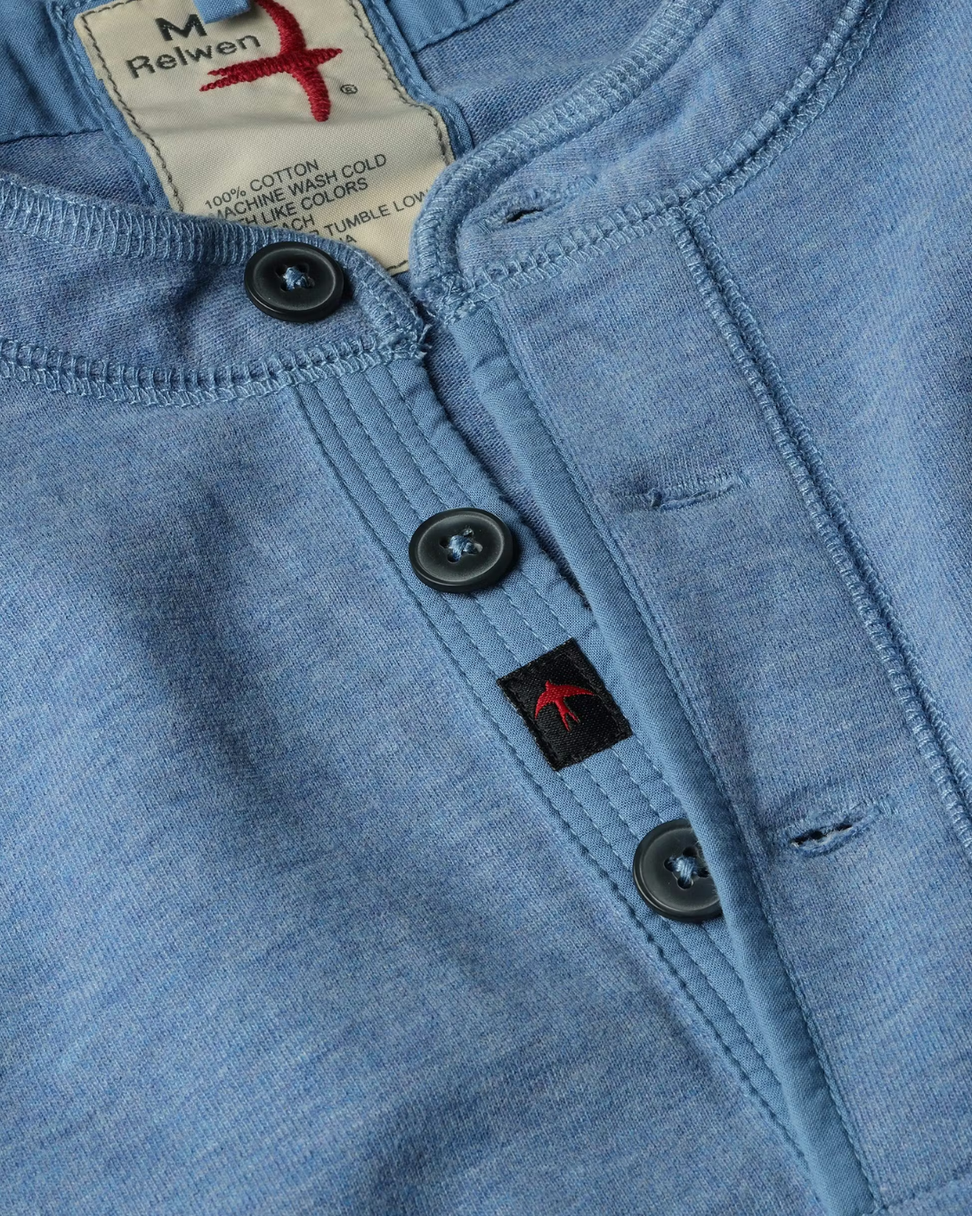 Ringspun Henley | French Blue Heather
