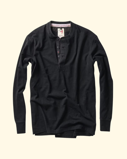 Ringspun Henley | Black
