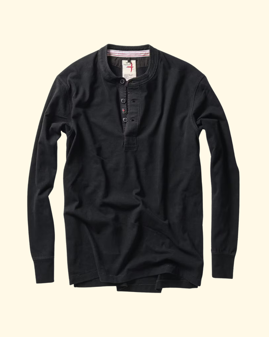 Ringspun Henley | Black